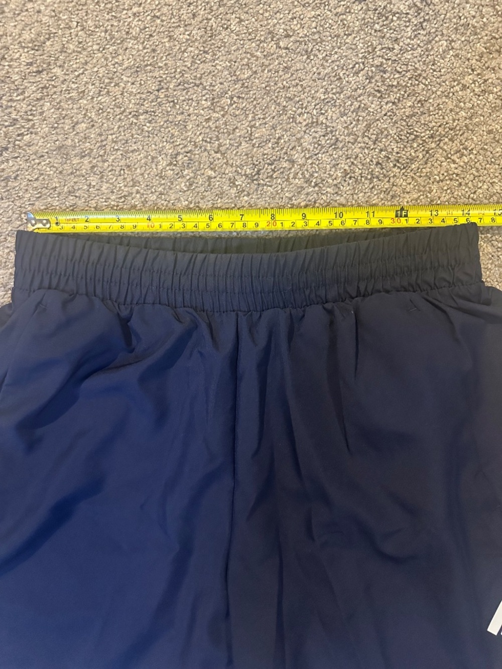 Mens Medium Navy Blue Adidas Running Shorts - Picture 5 of 7